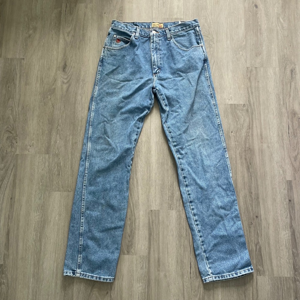 Wrangler 20X Jeans Mens 34x36 Blue Good Straight Leg Medium Wash 22MWXVM